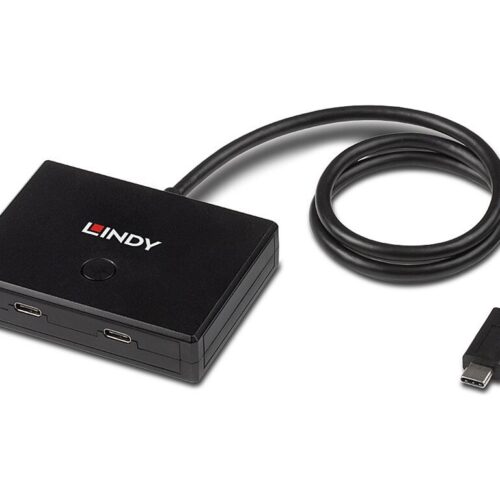 LINDY 2 Port USB 3.2 Gen 1 Type C Switch – Bi-Directional