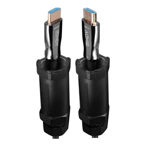 LINDY 20m armored Fibre Optic Hybrid HDMI 8K60 cable