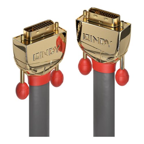 LINDY 20m DVI-D Dual Link Cable Gold Line Digital Dual Link Connector 24+1