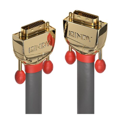 LINDY 20m DVI-D Dual Link Cable Gold Line Digital Dual Link Connector 24+1