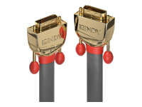 LINDY 20m DVI-D Dual Link Cable Gold Line Digital Dual Link Connector 24+1