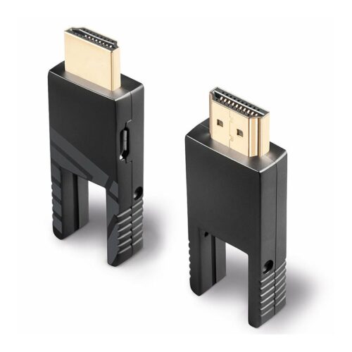 LINDY 20m Fibre Optic Hybrid Micro-HDMI 18G Cable with Detachable HDMI & DVI Connectors