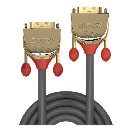 LINDY 20m Gold DVI-D SLD Single Link Cable 18+1 Single Link resolution 1920×1200