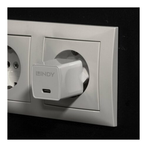 LINDY 20W Type C PD Charger EU Plug