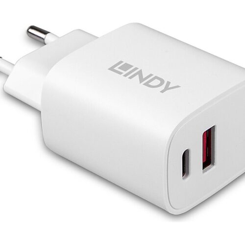 LINDY 20W USB Type A & C Charger