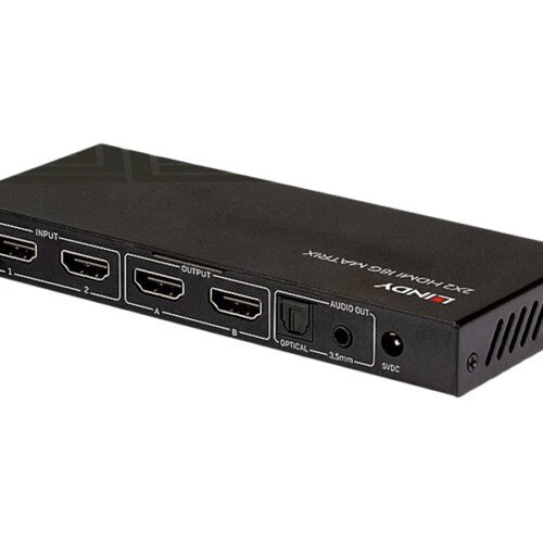 LINDY 2×2 HDMI 18G Matrix