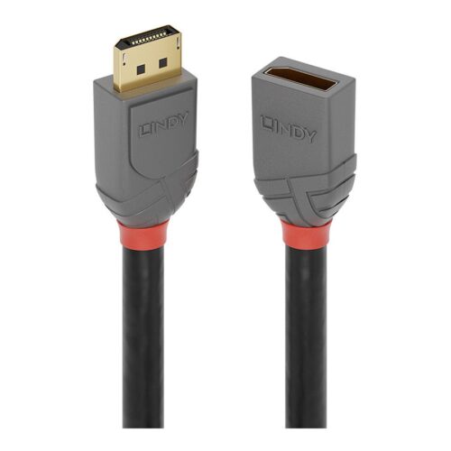 LINDY 2m DisplayPort Extension Cable Anthra Line