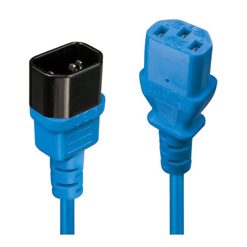 LINDY 2m IEC Extension Lead Blue