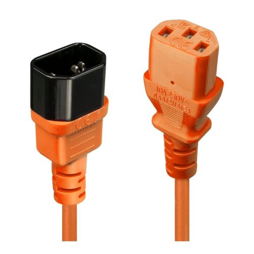LINDY 2m IEC Extension Lead Orange