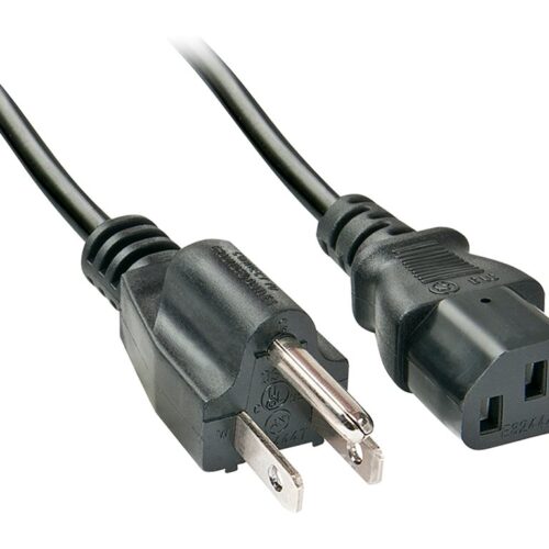 LINDY 2m IEC mains lead US