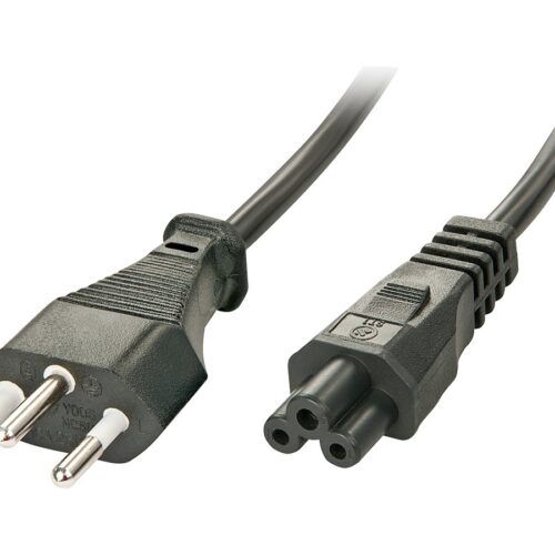 LINDY 2m Swiss to IEC C5 Power Cable