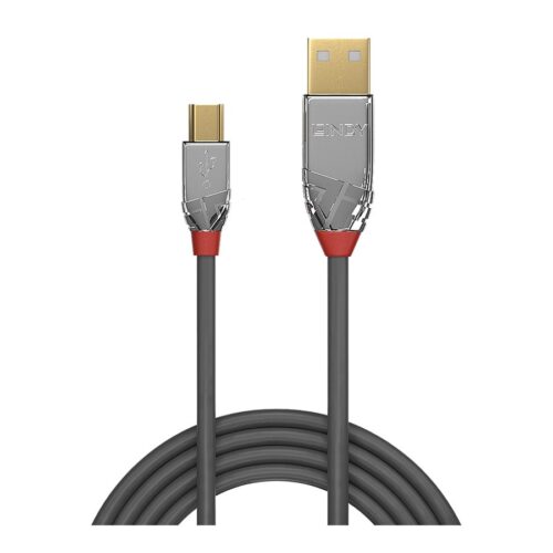 LINDY 2m USB 2.0 Type A/Mini-B Cable Cromo Line 480Mbit/s