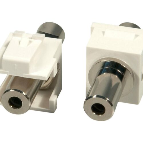 LINDY 2x Stereo Keystone 3.5mm F/F Keystone module f. wall plates
