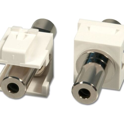 LINDY 2x Stereo Keystone 3.5mm F/F Keystone module f. wall plates