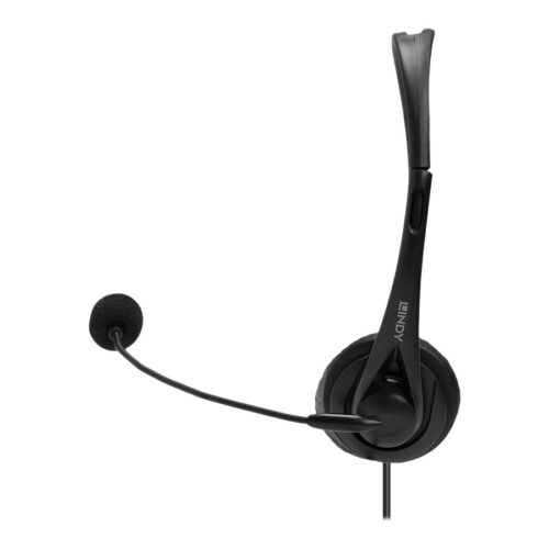 LINDY 3.5mm & USB Type C Monaural Headset