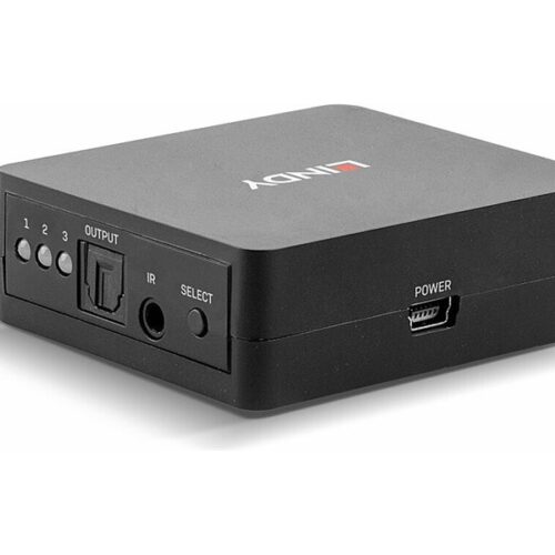 LINDY 3 Port TosLink Optical Audio Switch