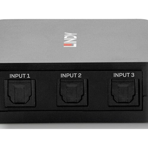 LINDY 3 Port TosLink Optical Audio Switch