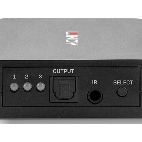 LINDY 3 Port TosLink Optical Audio Switch