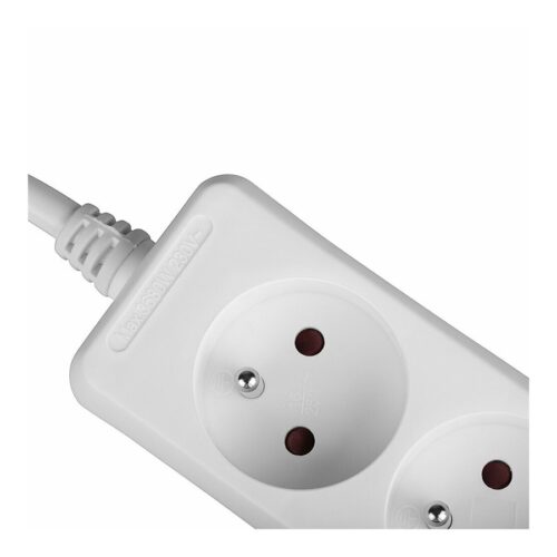 LINDY 3 way Mains Gang Socket FR France