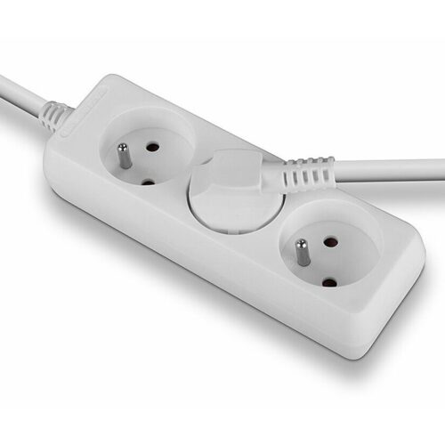 LINDY 3 way Mains Gang Socket FR France