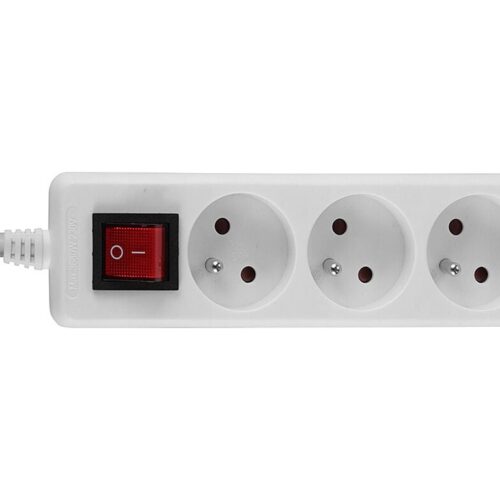 LINDY 3 way Mains Gang Socket with switch FR France