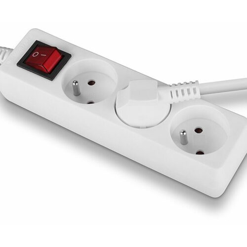 LINDY 3 way Mains Gang Socket with switch FR France
