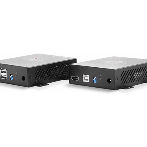 LINDY 300m Fibre Optic HDMI 18G & USB KVM Extender