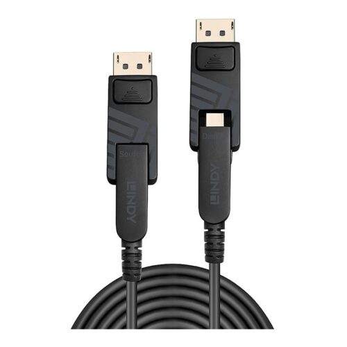 LINDY 30m Fibre Optic Hybrid Mini DP