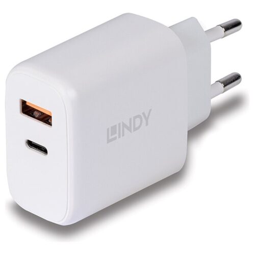LINDY 30W USB Type A & C Charger