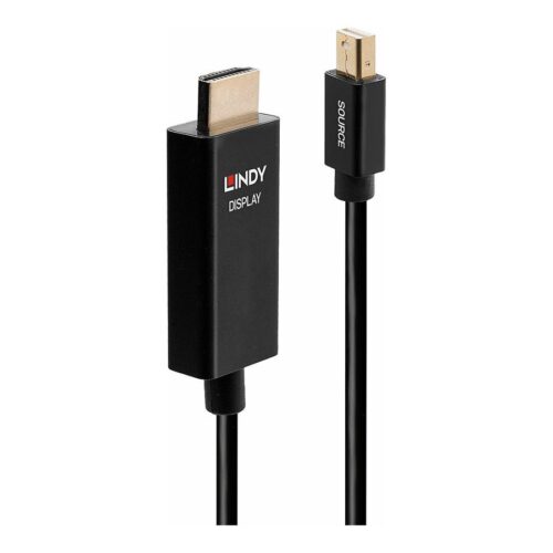 LINDY 3m Active Mini DisplayPort to HDMI Adapter Cable with HDR