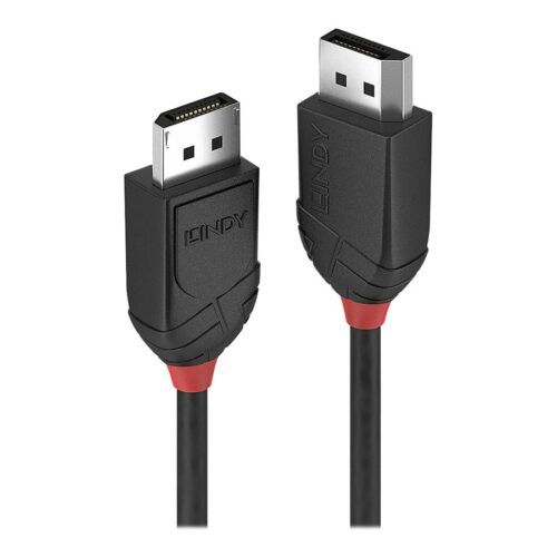 LINDY 3m DisplayPort 1.2 Cable Black Line