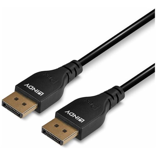 LINDY 3m DisplayPort 1.4 Cable Slim DP male to DP male connector