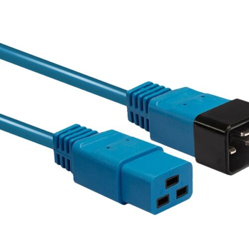 LINDY 3m IEC C19 to IEC C20 extension Blue