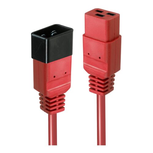 LINDY 3m IEC C19 to IEC C20 extension Red