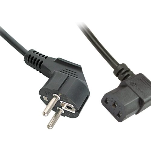 LINDY 3m IEC Mains lead angled