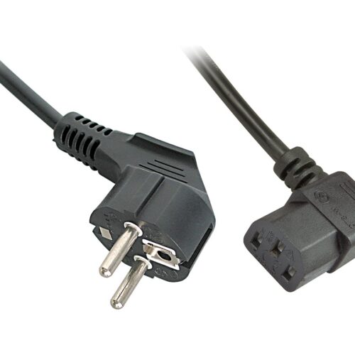 LINDY 3m IEC Mains lead angled