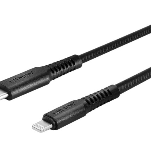 LINDY 3m Reinforced USB Type C to Lightn USB Typ C Male to Lightning Male