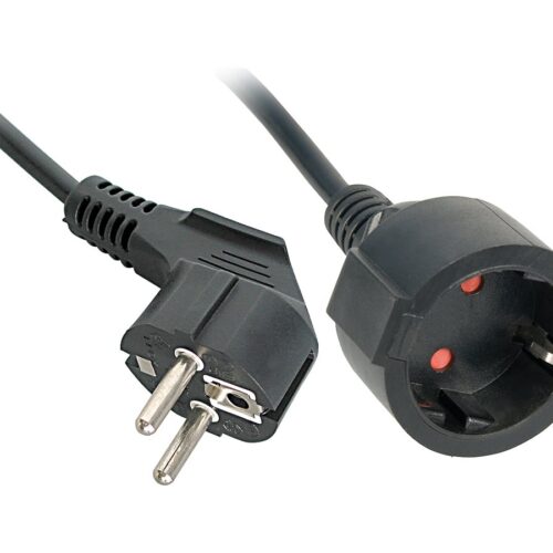 LINDY 3m Schuko Extension Cable Colour: Black