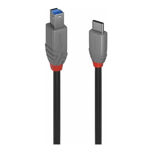 LINDY 3m USB 3.2 Type C to B Cable Anthra Line