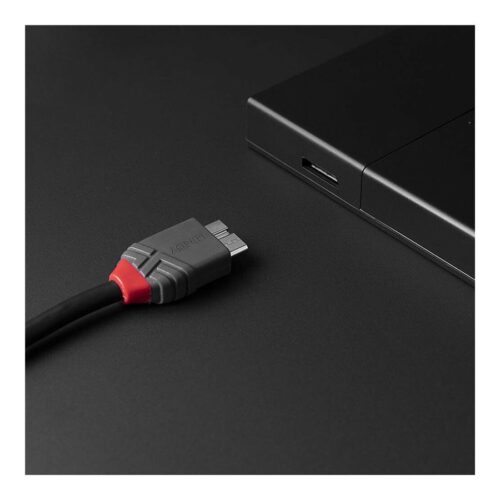 LINDY 3m USB 3.2 Type C to Micro-B Cable Anthra Line
