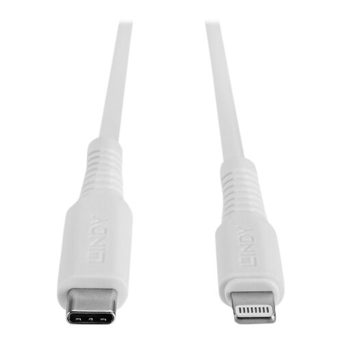 LINDY 3m USB C to Lightning Cable White