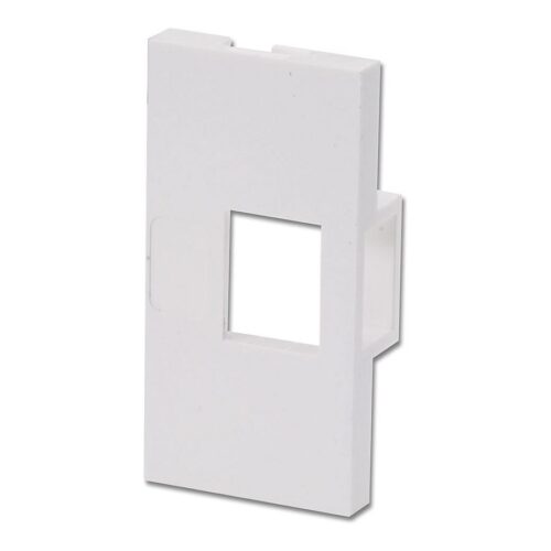 LINDY 4 Face Plate Module for 1 Keystone SnapIn Module for Wall Boxes