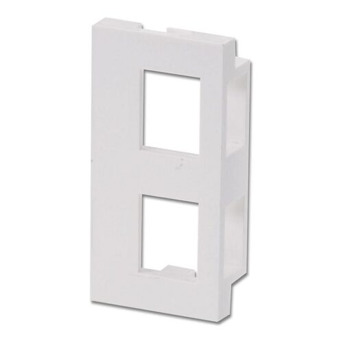 LINDY 4 Face Plate Module for 2 Keystone SnapIn Module for Wall Boxes
