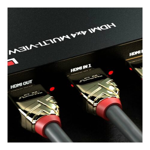 LINDY 4 Port HDMI Multi-View Switch 4 different modes: Quadview PiP Dual Video and Standard
