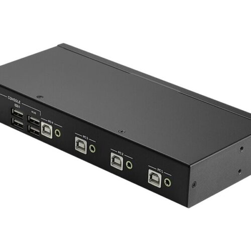 LINDY 4 Port USB 2.0 & Audio KM Switch