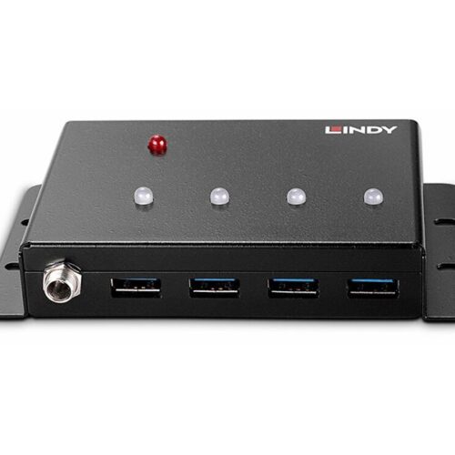 LINDY 4 Port USB 3.0 Metal Hub