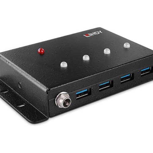 LINDY 4 Port USB 3.0 Metal Hub