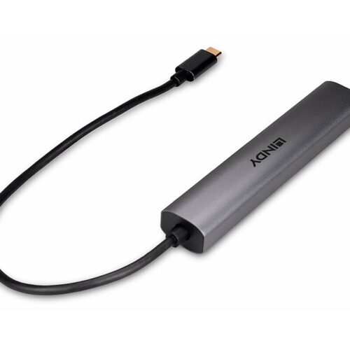 LINDY 4 Port USB 3.2 Gen 2 Type C Hub