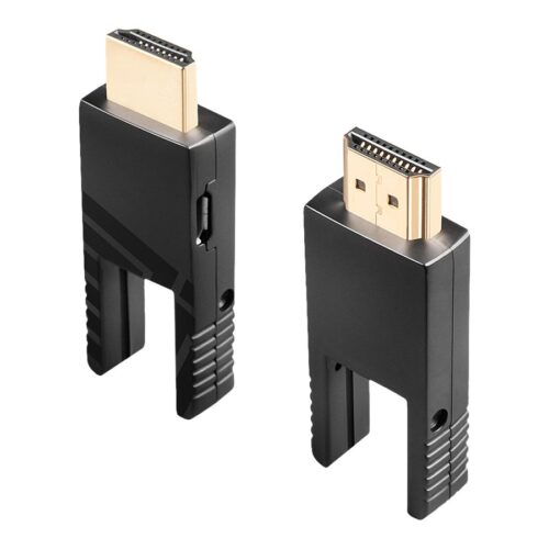 LINDY 40m Fibre Optic Hybrid Micro-HDMI 18G Cable with Detachable HDMI & DVI Connectors