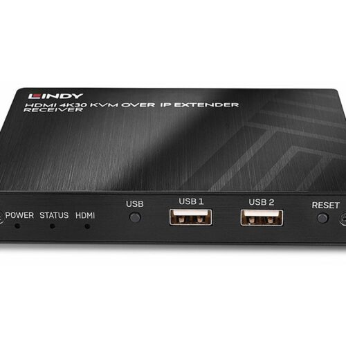 LINDY 4K KVM over IP Extender Receiver HDMI 1.4 HDCP 1.4 USB HID & IR